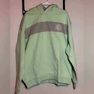 SnowDay Tokyo Size XL Seafoam and Gray Hoodie.